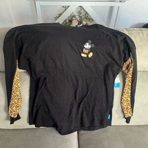 Disney Black and Gold Mickey Mouse Women's Jersey